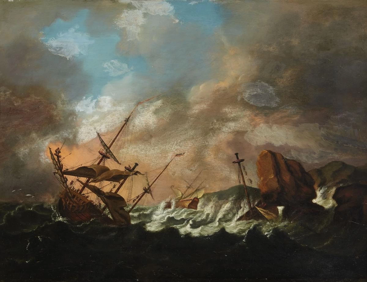 Spedizione in mare con una brezza leggera